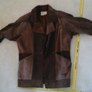 Vintage Avanti Brown Suede Womans coat small